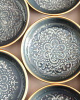 Metal 6-Piece Plate Set - Modern Rosalie Design