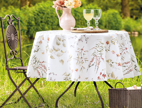 PVC Round Tablecloth - Spill-Resistant & Effortless Style