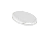 Sleek Silver Dual-Magnification Compact Mirror - Portable Design