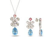 Clear Stone Chandelier Earrings - Dazzling Voluminous Style