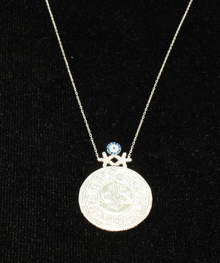 Premium 925 Sterling Silver Star Coin Necklace