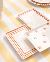 New Bone Porcelain 6-Person Dinner Set - Contemporary Faisceau