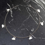 Professional Grade Sterling Silver Swan Anklet Set