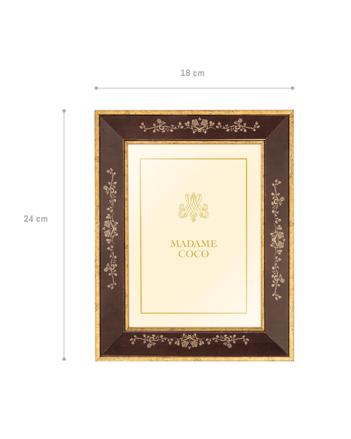 Elegant Plastic-Glass Photo Frame - Esmeraude Design Accent