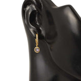 Premium 925 Sterling Silver Round Mystic Topaz Hoop Earrings