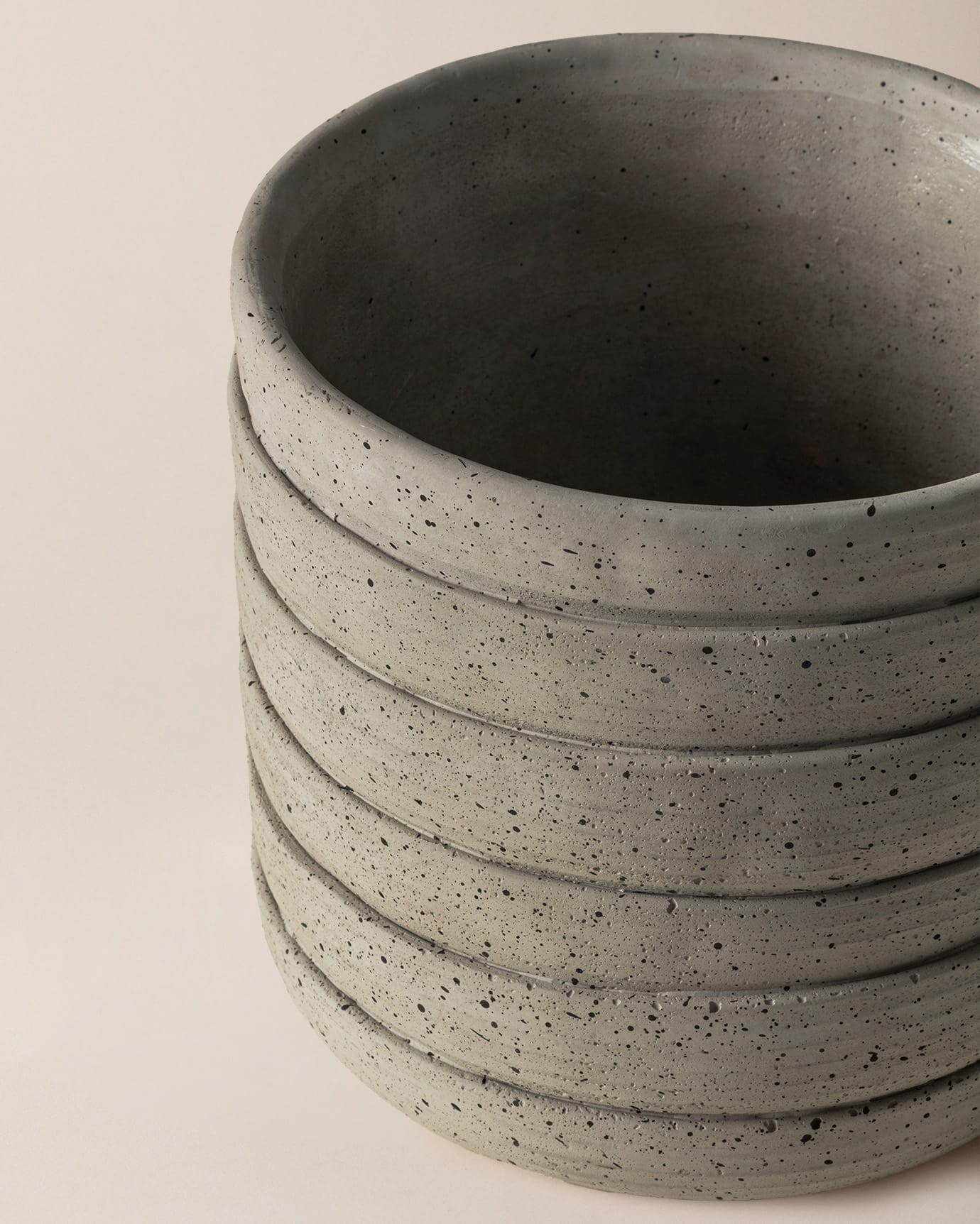 Cement Planter - Modern Soft Grey Aesthetic