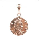 925 Sterling Silver Ancient Roman Soldier Medallion Pendant