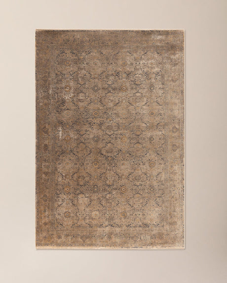 Soft Viscose Blend Area Rug - Elegant Fringed Calantha Design