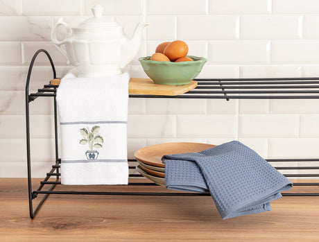 100% Cotton Kitchen Towel Set of 2 - Ultra Absorbent & Soft