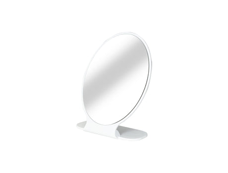 Plastic & Glass Freestanding Makeup Mirror - 1X Magnification