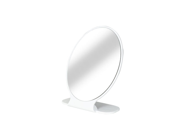 Plastic & Glass Freestanding Makeup Mirror - 1X Magnification