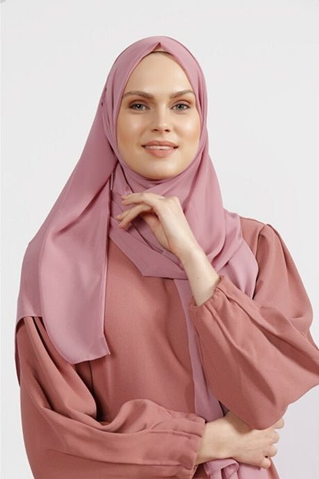 Lightweight Chiffon Shawl - Rose Dry