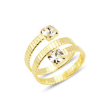 Spiral Ring - Elegant Duo Triple Coiled Design for Modern Style