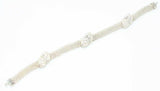 925 Sterling Silver Jessica Chain Rose Bracelet - Elegant Floral Design
