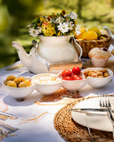 Small 4-Compartment Appetizer Serving Plate