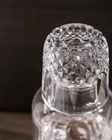 High-Quality Clear Glass Bedside Carafe - Elegant Audrey Design