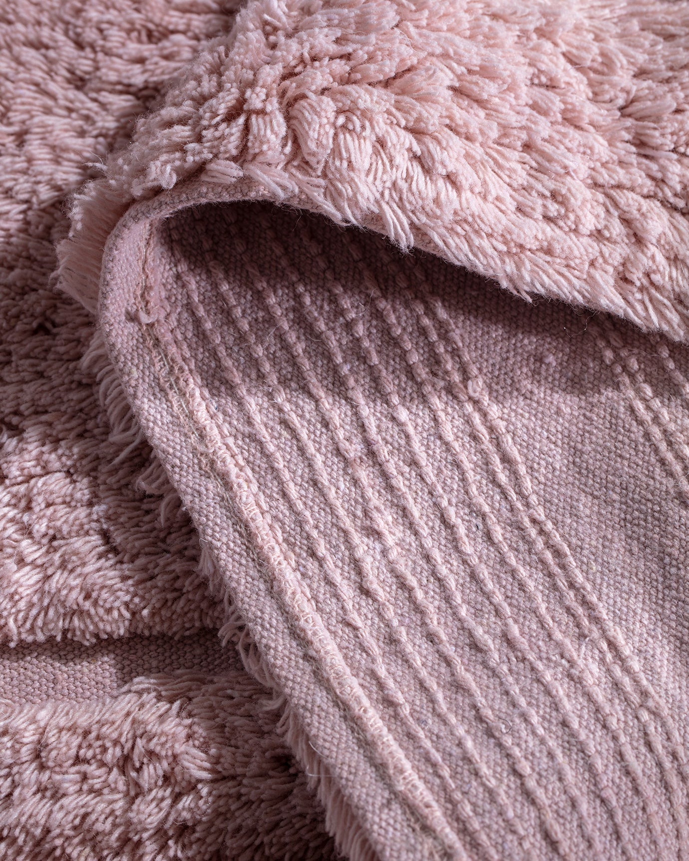 Farges 2-Piece Cotton Bath Mat Set - Powder Pink