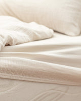 Marla Muslin Super King Size Duvet Cover Set with Fitted Sheet