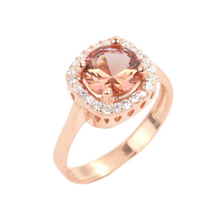 Anillo cuadrado de piedra preciosa Zultanita de plata esterlina premium