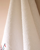 Soft Embroidered 100% Cotton Hand Towel Set - 2 Pack