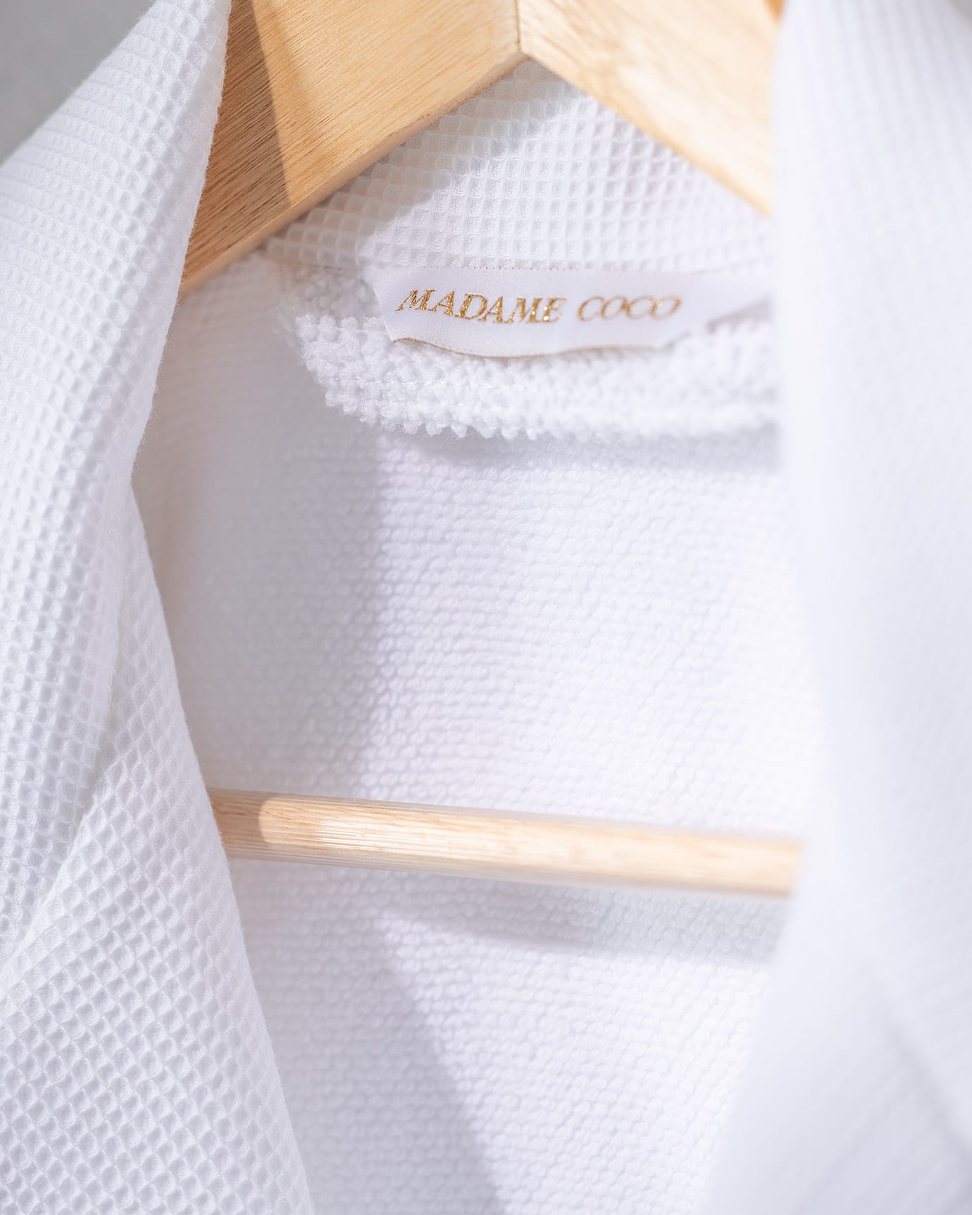Unisex 100% Cotton Luxury Bathrobe Set - White
