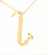 Premium Sterling Silver Saxophone Necklace