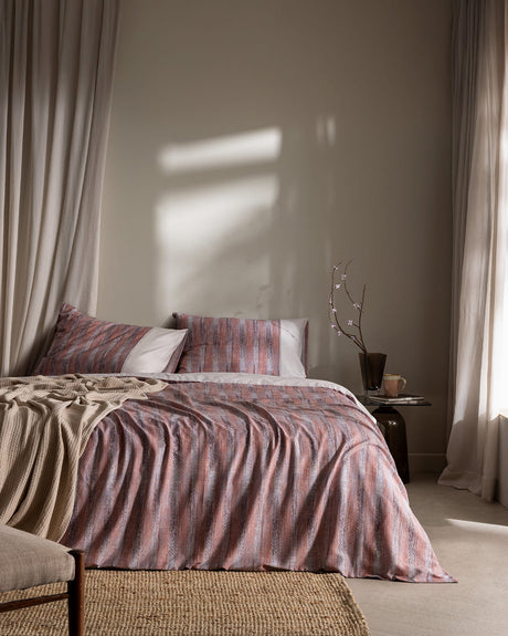 100% Cotton Double Duvet Cover Set - Crepe Printed & Colorful