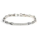 925 Sterling Silver Zircon Cast Design Bracelet