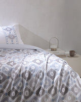 100% Cotton Ranforce Single Duvet Set - Modern Printed Design