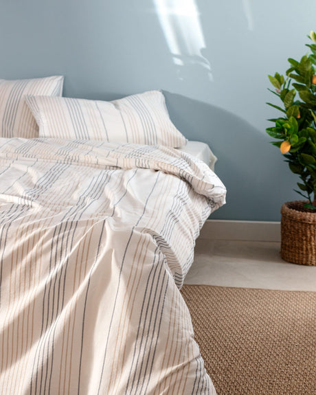 Henri Yarn-Dyed Double Bedding Set - Premium Duvet Cover Set