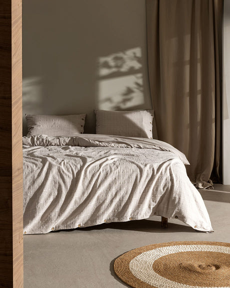 100% Cotton Dobby Weave Family Size Bedding Set