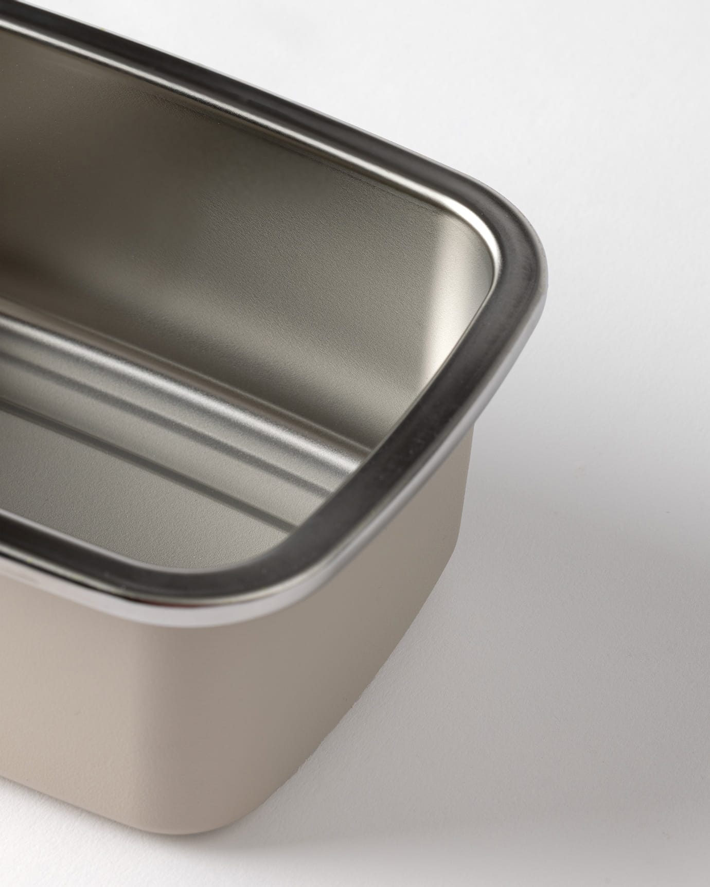 RVS Voedselbewaarbak met Deksel - Zacht Beige - 600ml