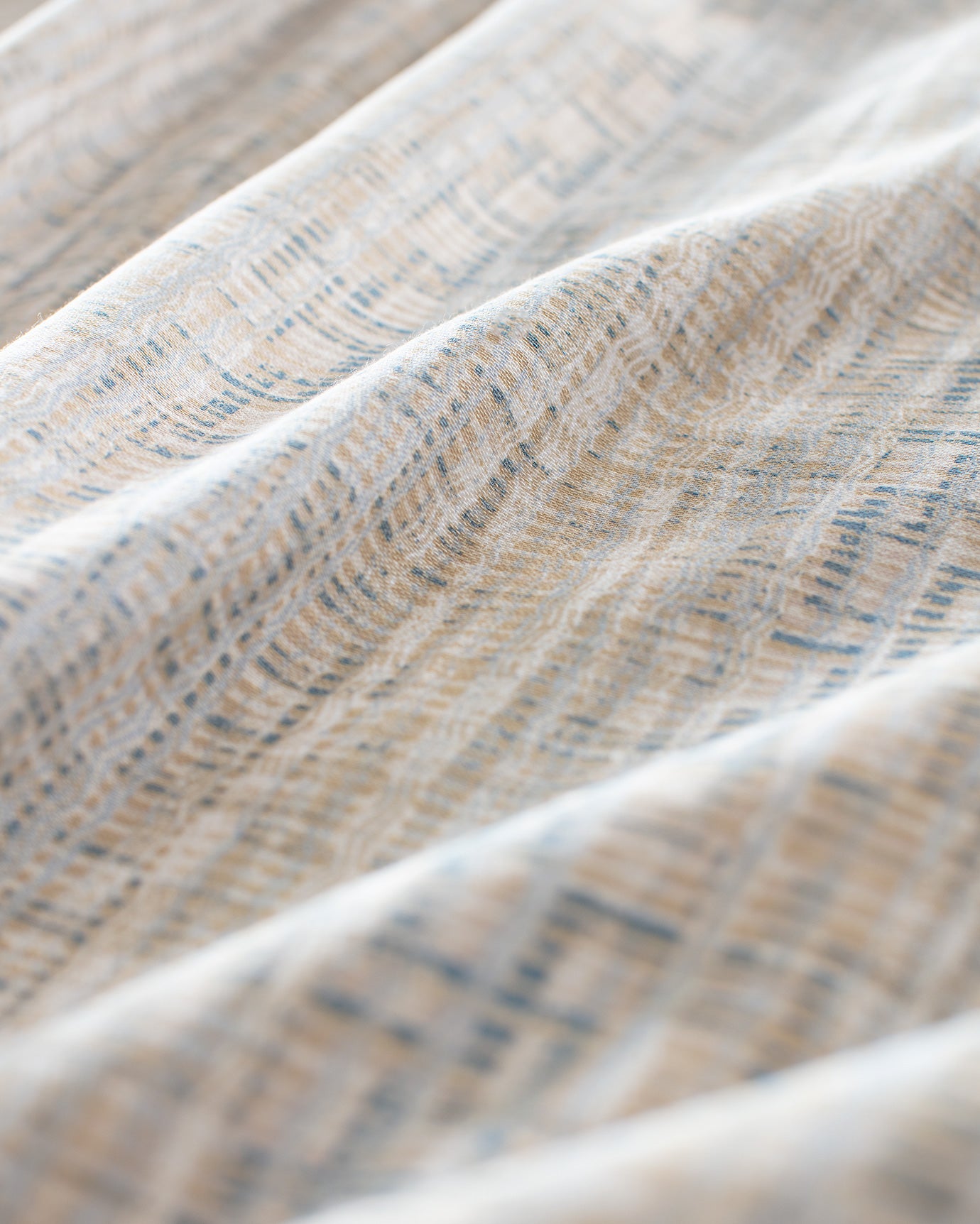 100% Cotton King Size Duvet Cover Set - Textured Crepe Design