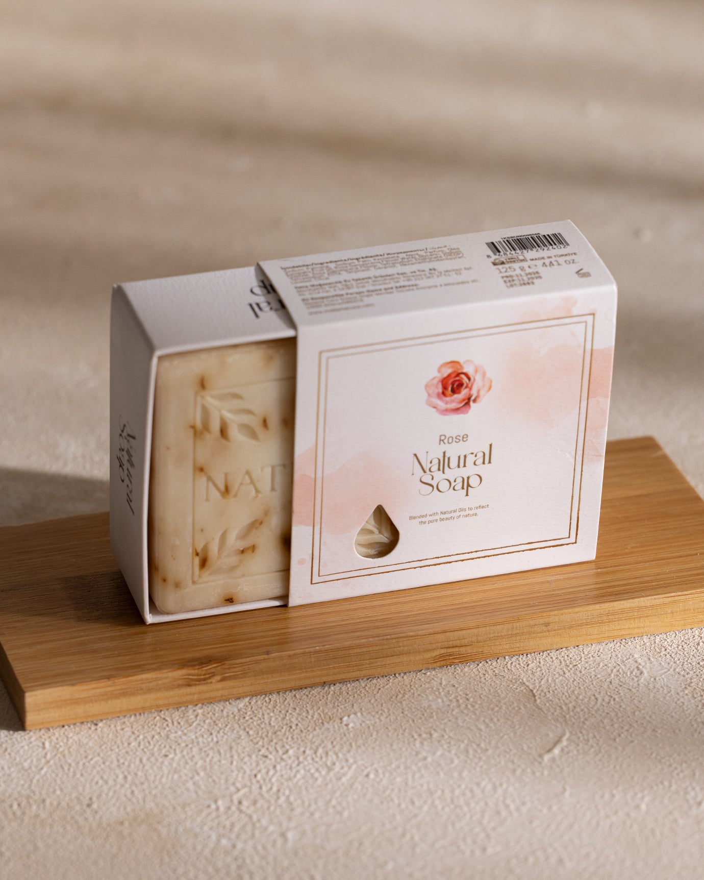Repertoire Natural Rose Solid Soap, 125g Bar