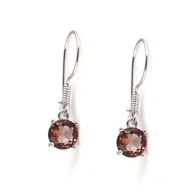 925 Sterling Silver Round Zultanite Dangle Earrings - Elegant