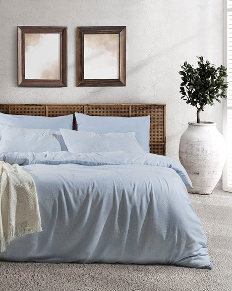 Viscose Blend Double Duvet Set - Jacquard Weave Design