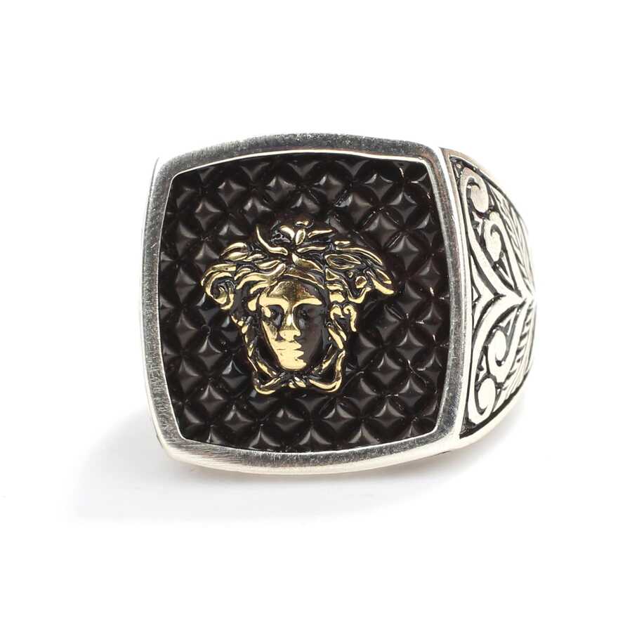 Premium 925 Sterling Silver Medusa Head Design Men's Ring