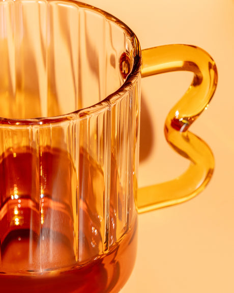 Heat-Resistant Borosilicate Glass Mug - Modern & Durable