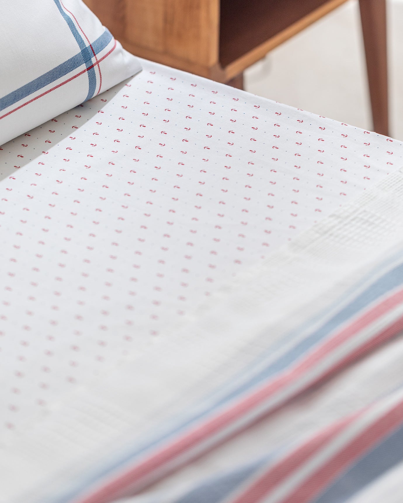 Patrice Ecocell Printed Pique Bedding Set - Twin Size