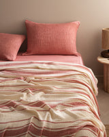 100% Cotton Double Pique Bedspread Set - Soft Muslin Weave