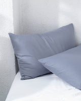 Solid Dark Blue 100% Cotton Ranforce Pillowcase Set - 2 Pack