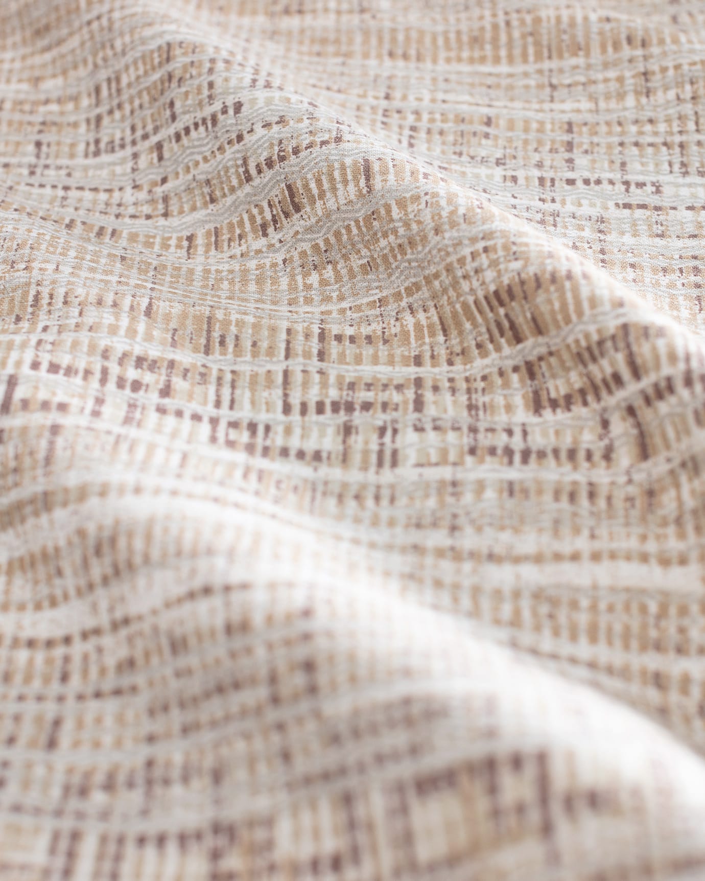 100% Cotton King Size Duvet Cover Set - Crepe Printed Texture
