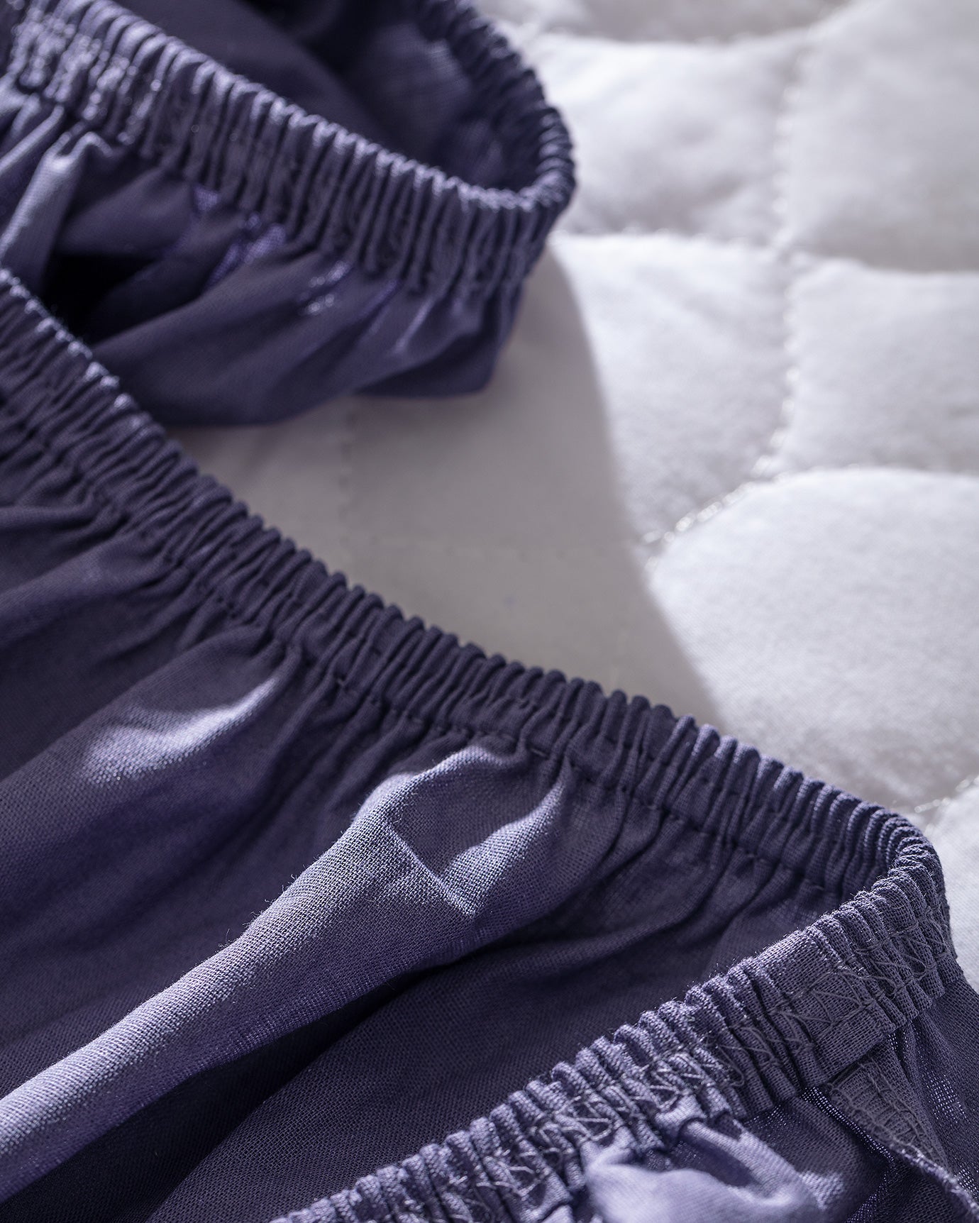 100% Cotton Ranforce Fitted Sheet, King Size, Purple