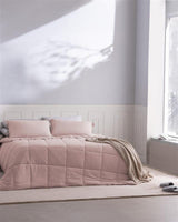 Soft Bamboo Single Bedding Set - Powder Pink