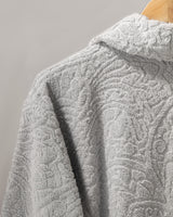 100% Cotton Jacquard Unisex Bathrobe - Soft & Absorbent Comfort