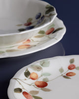 Fine Bone Porcelain 6-Person Dinner Set - Vibrant Colorful Pattern