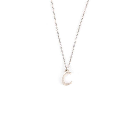 925 Sterling Silver Personalized Initial Pendant Necklace