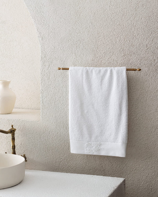 100% Cotton Hand Towel - Berly Embroidered Design