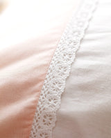 100% Cotton Pillowcase - Soft Powder Pink Bedding Cover