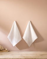 Embroidered 100% Cotton Hand Towel Set - 2 Pack